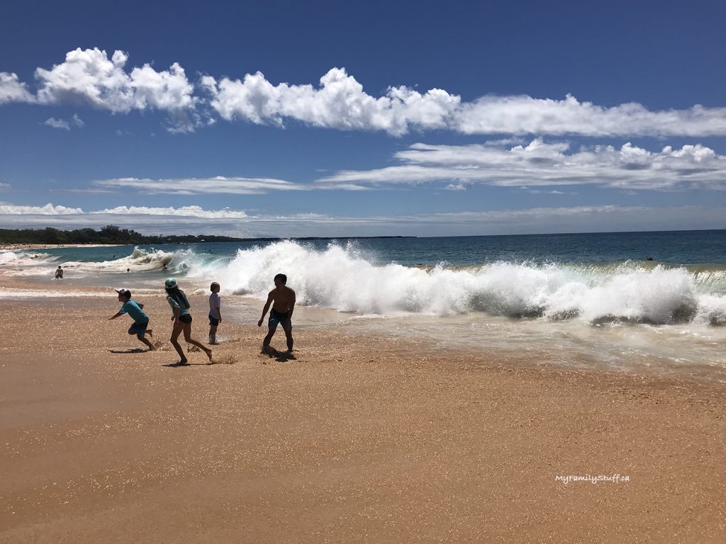 Waves at Big Beach on Maui