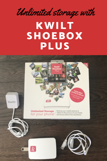 Unlimited Photo Storage from your phone with the Kwilt Shoebox Plus.